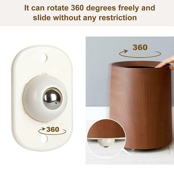 🛋️ 50% OFF — Self-Adhesive 360° Furniture Caster Wheels